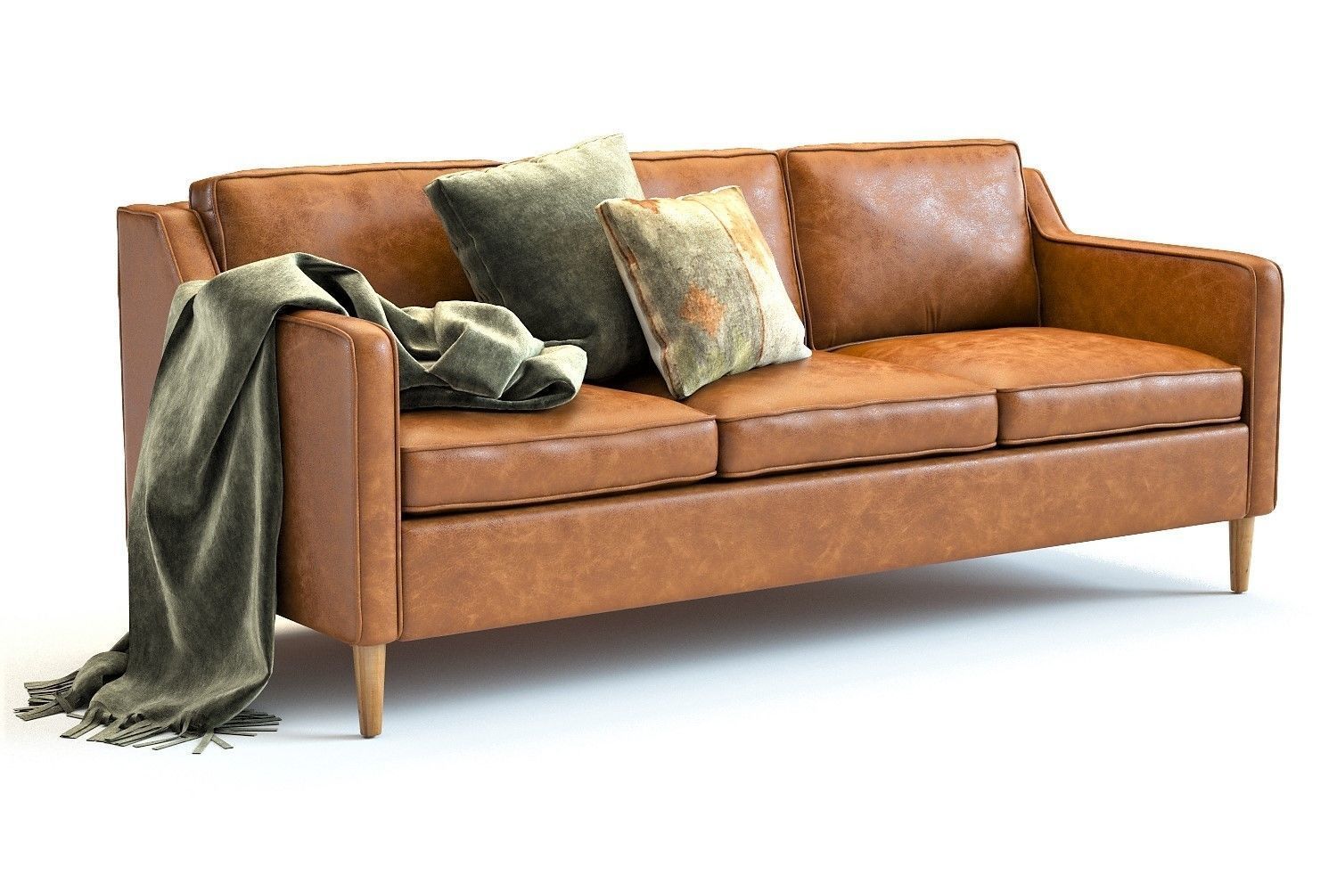 West Elm Hamilton Sofa 3D model_1