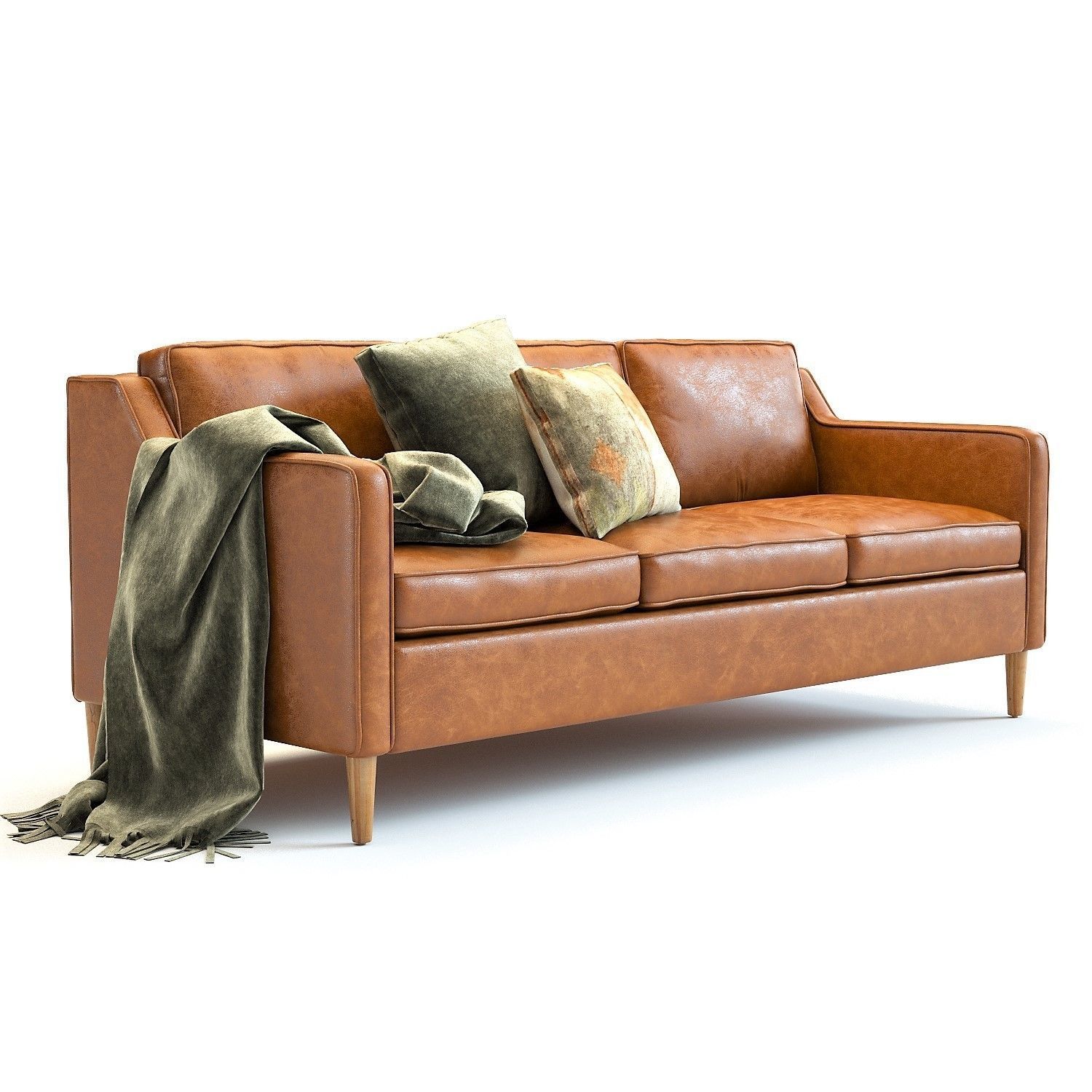 West Elm Hamilton Sofa 3D model_5