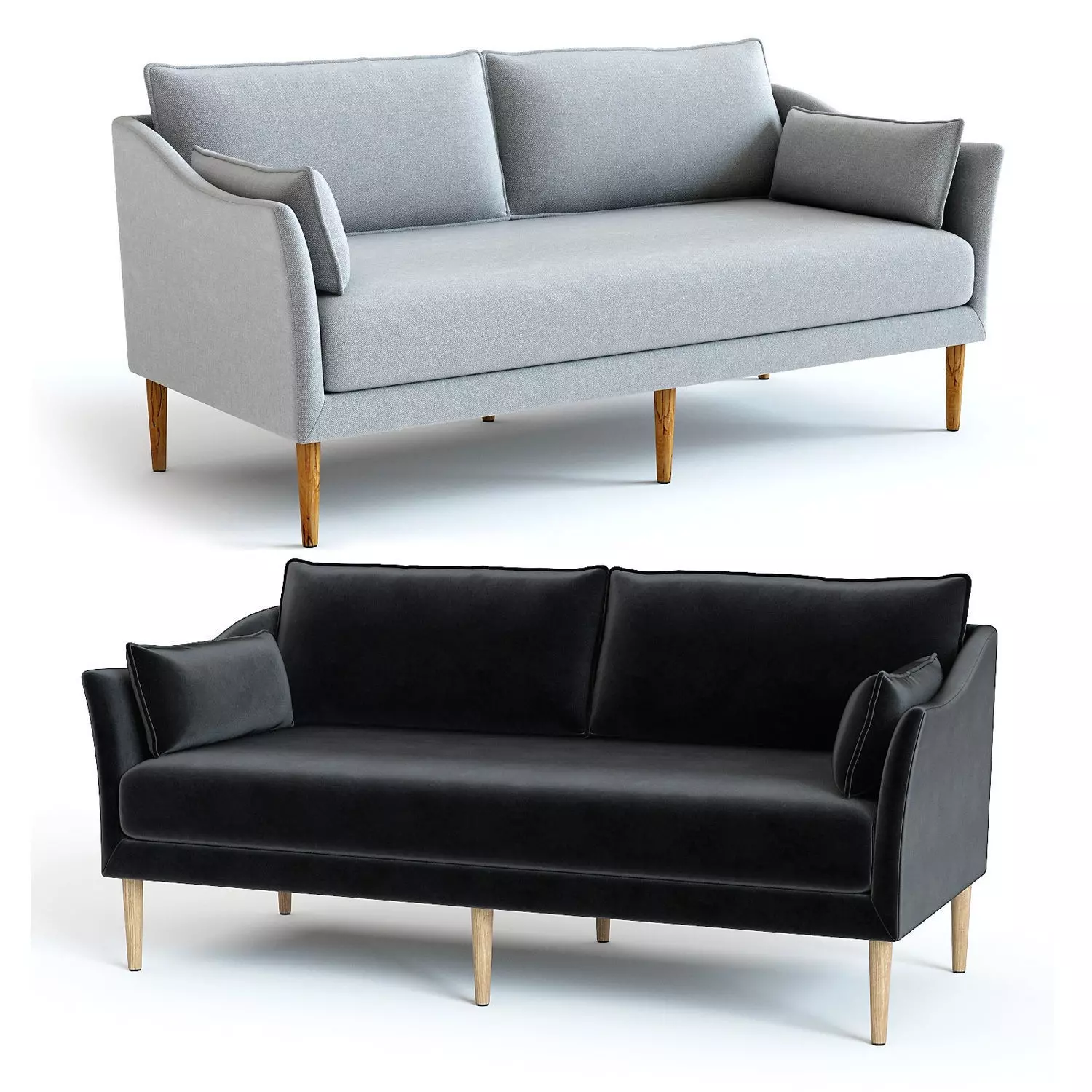 West Elm Antwerp Loveseat 3D model_0