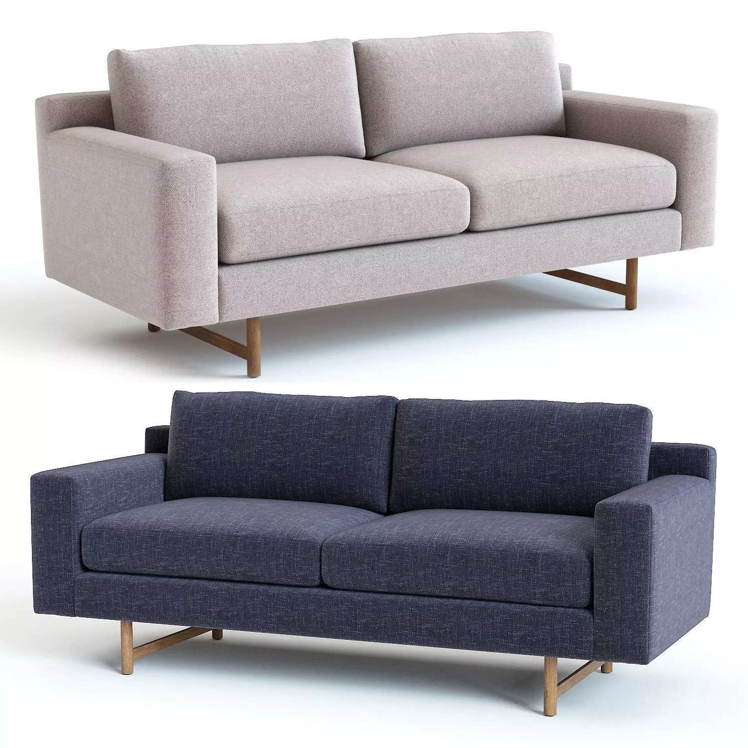 West Elm Eddy Sofa 3D model_0