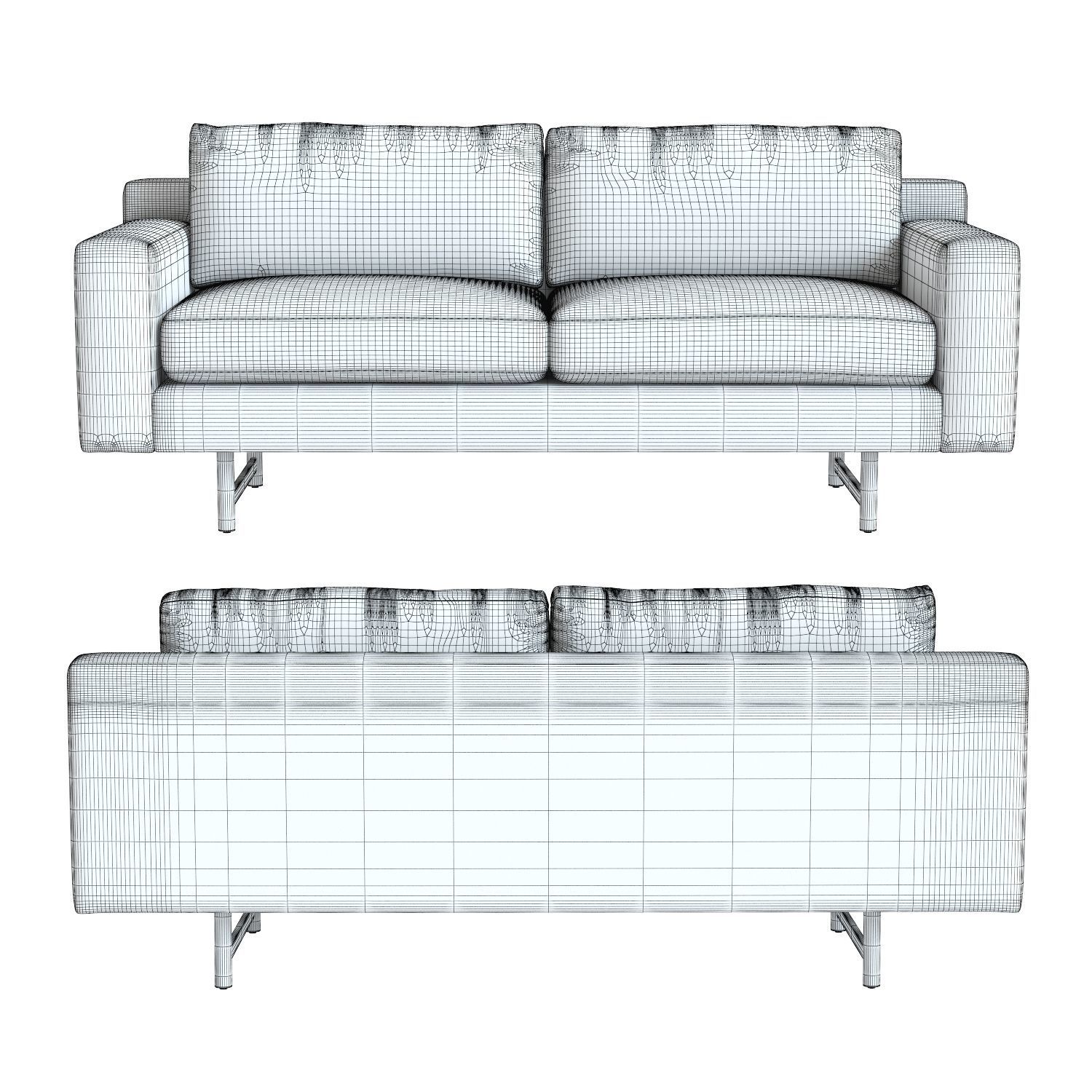 West Elm Eddy Sofa 3D model_9