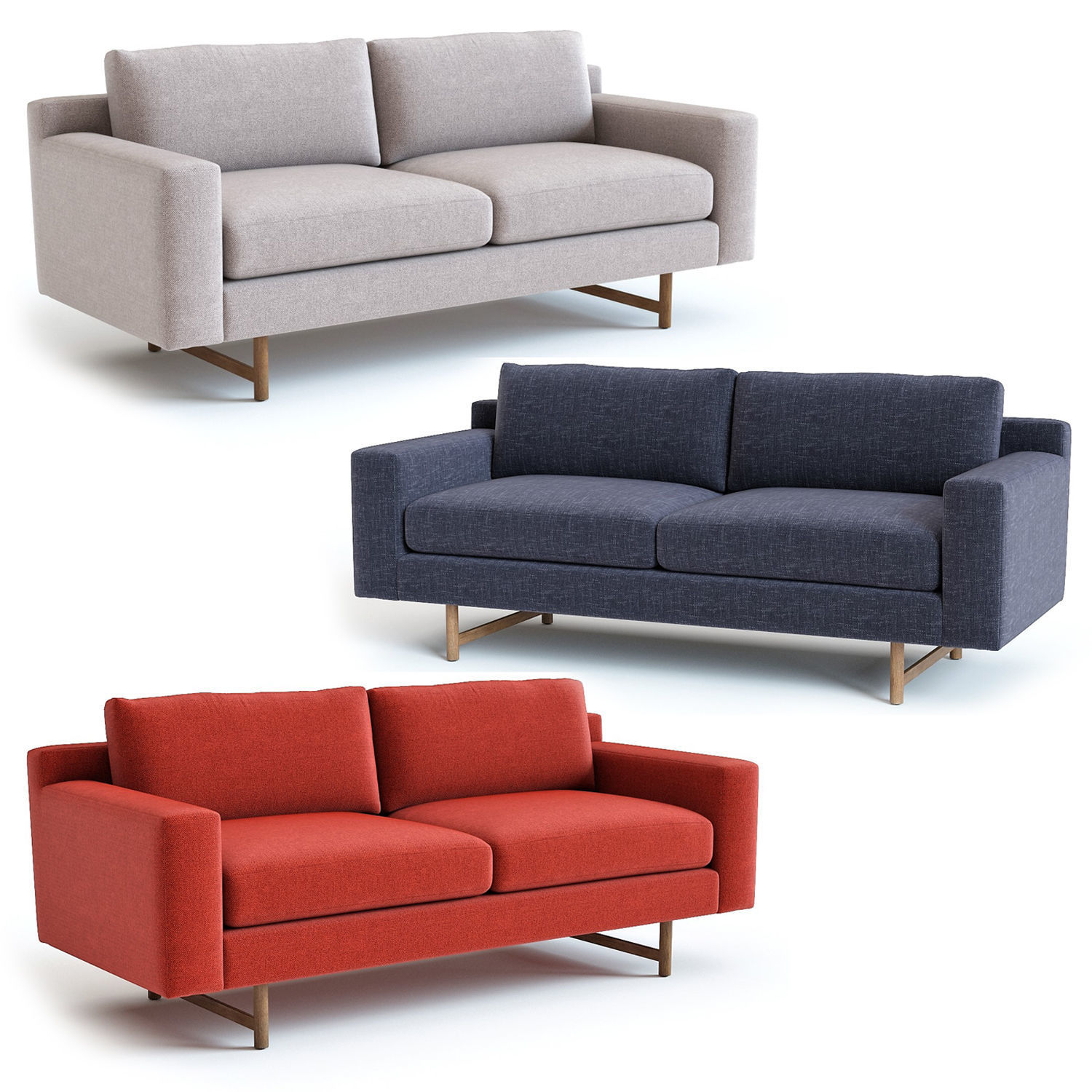 West Elm Eddy Sofa 3D model_5