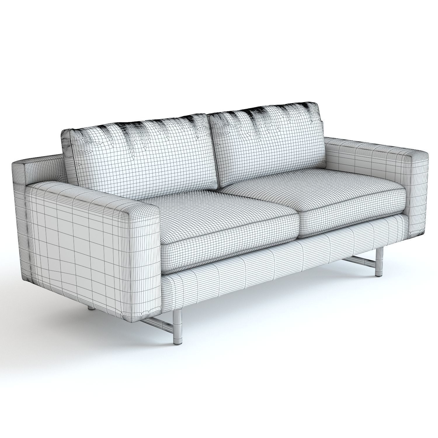 West Elm Eddy Sofa 3D model_7