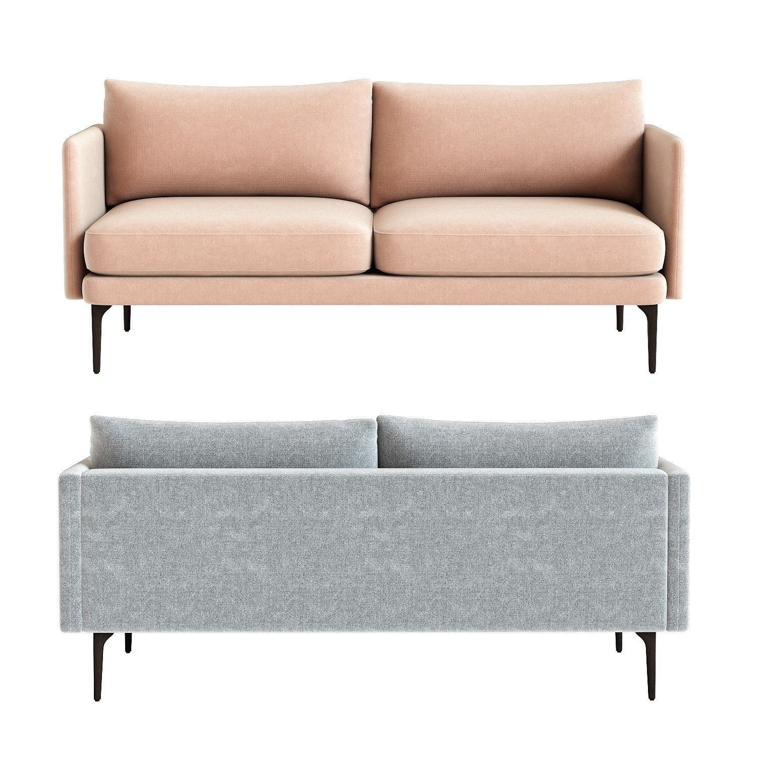 West Elm Auburn Sofa 3D model_8