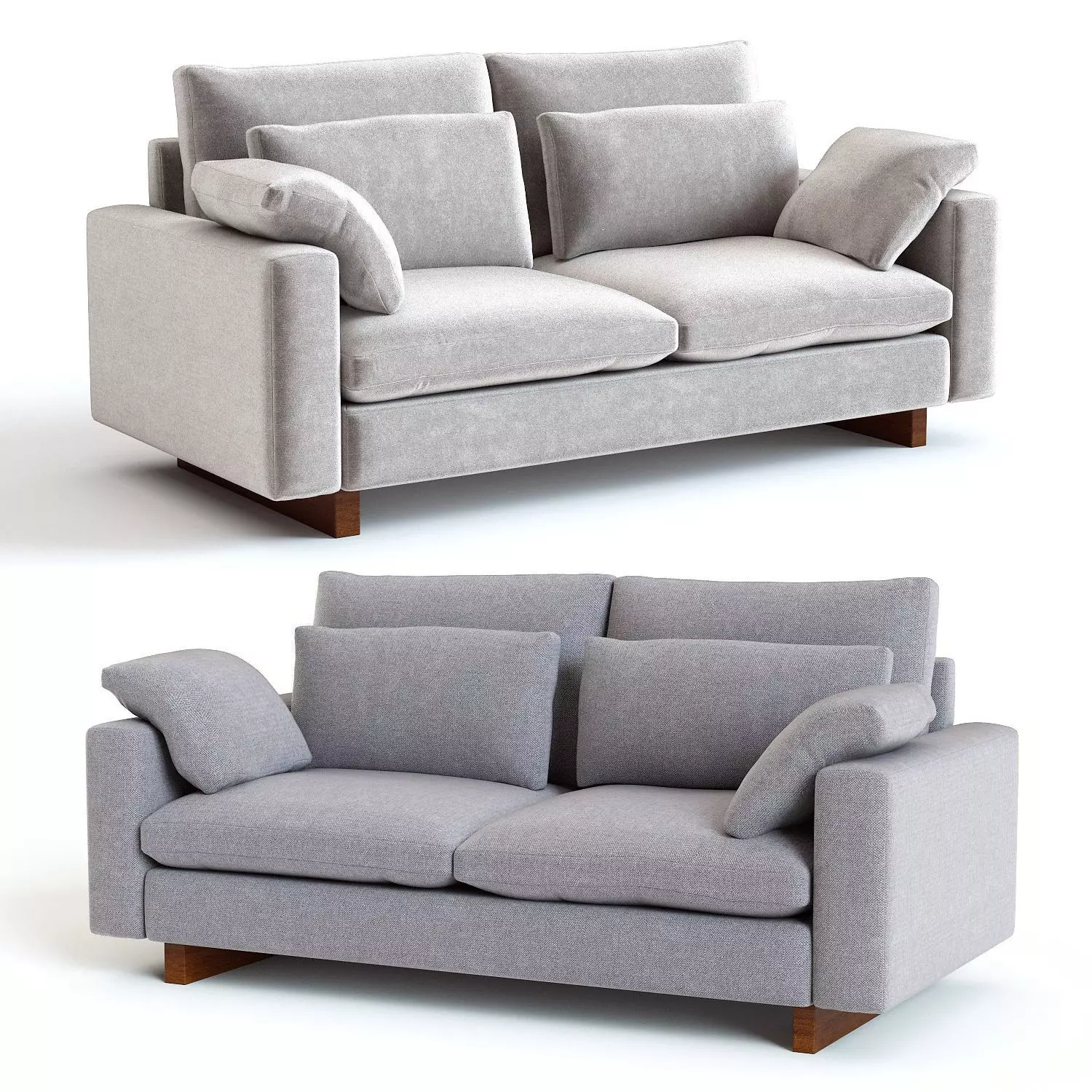 West Elm Harmony Sofa 3D model_0