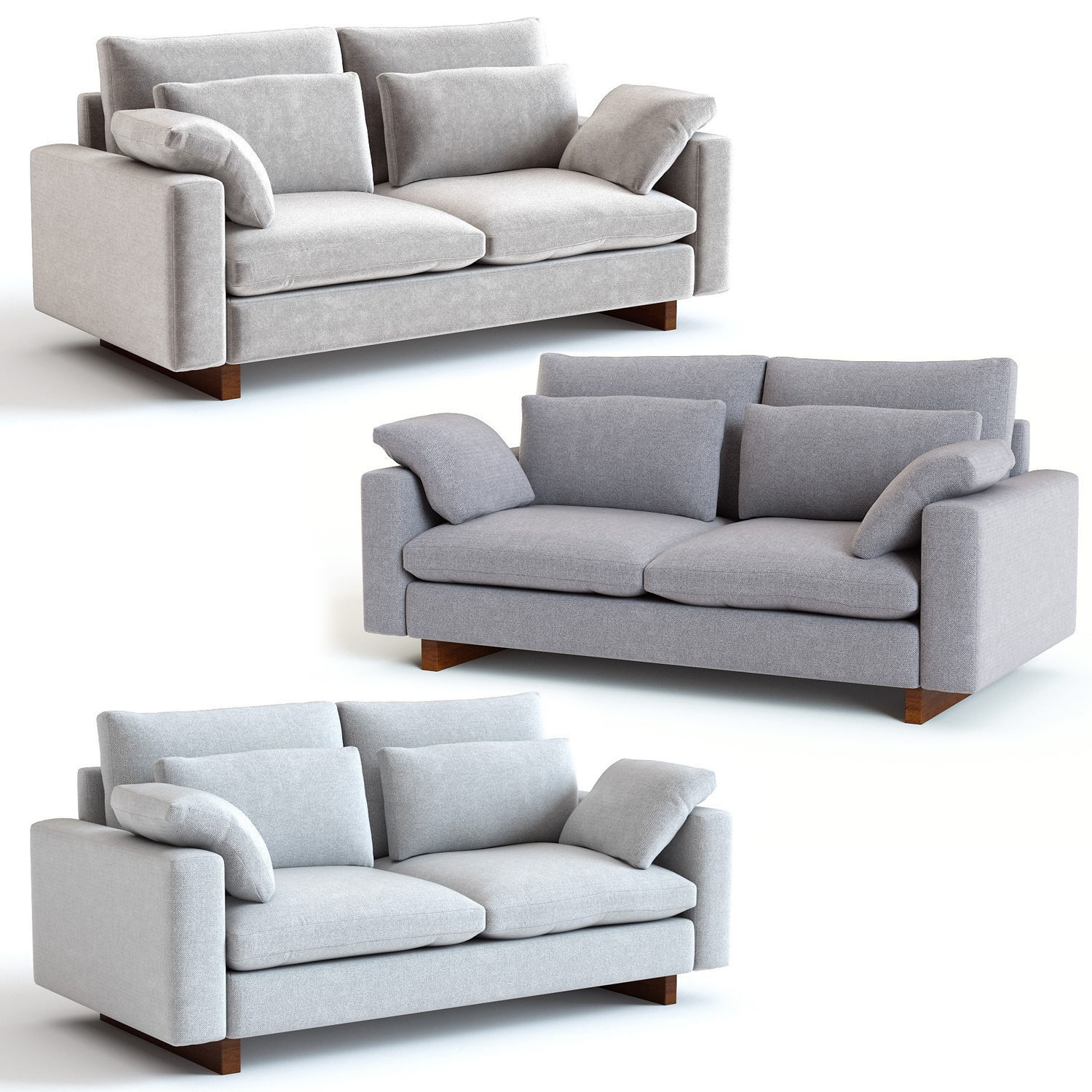 West Elm Harmony Sofa 3D model_5