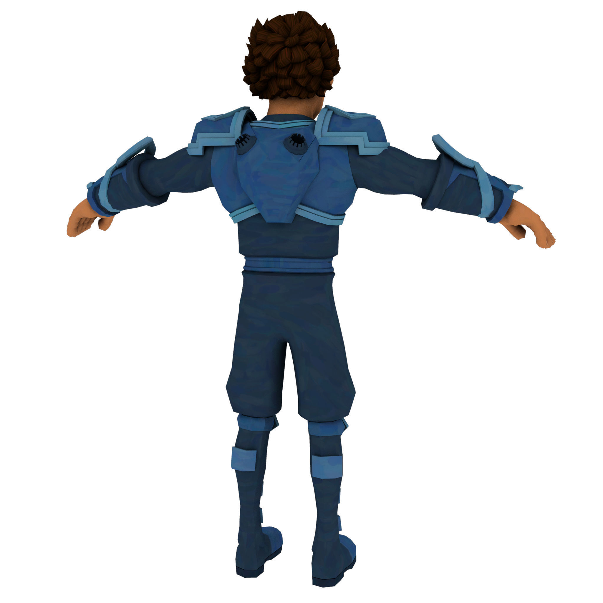 Cartoon Rigged Character 1 3D model_4