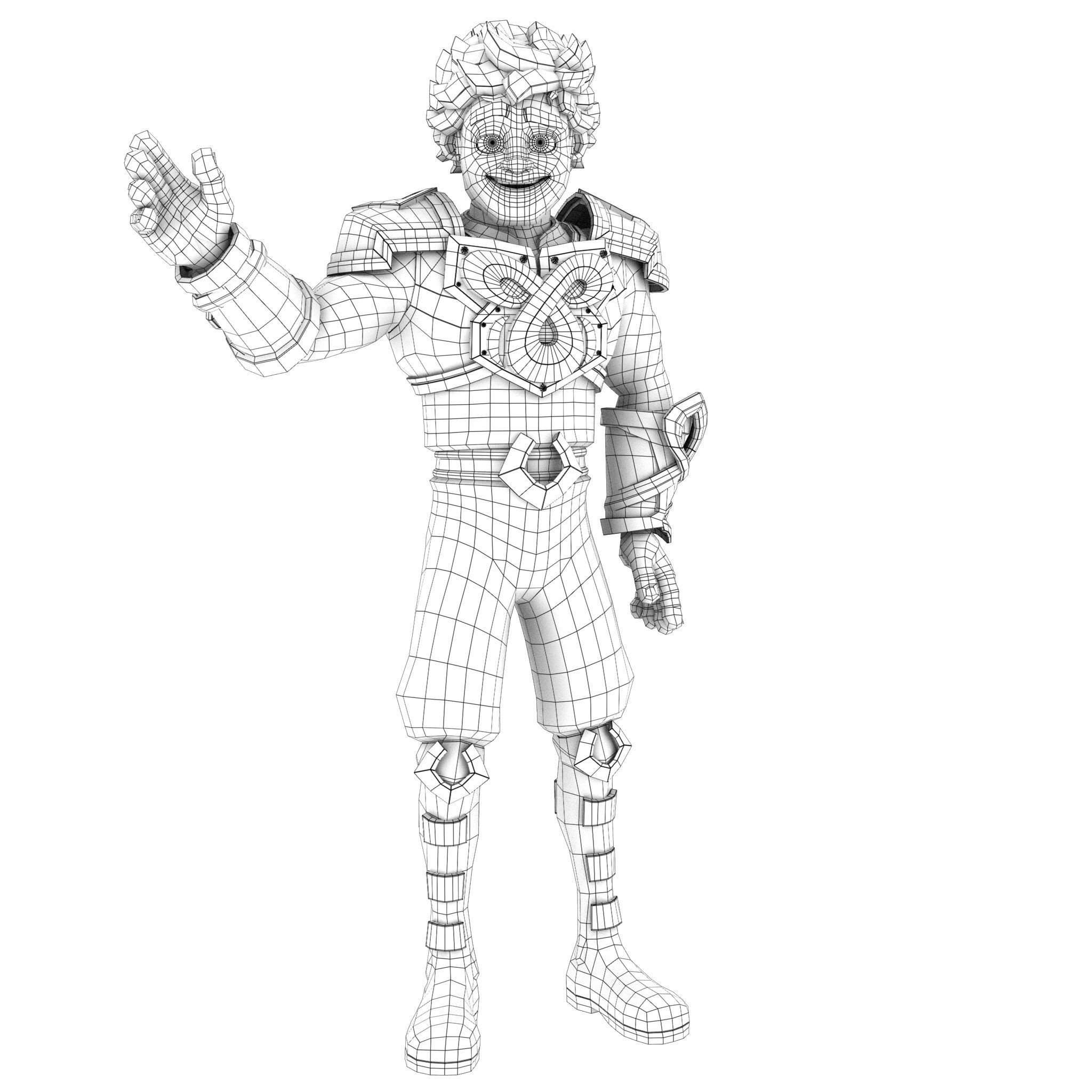 Cartoon Rigged Character 1 3D model_1