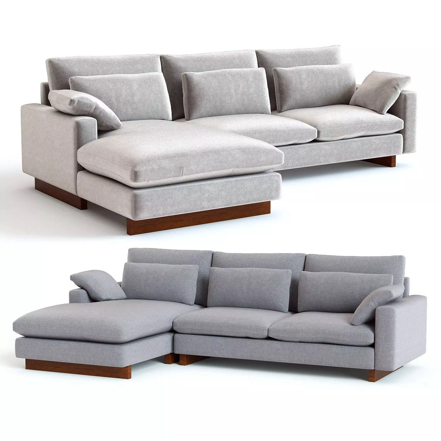 West Elm Harmony Sectional 3D model_0