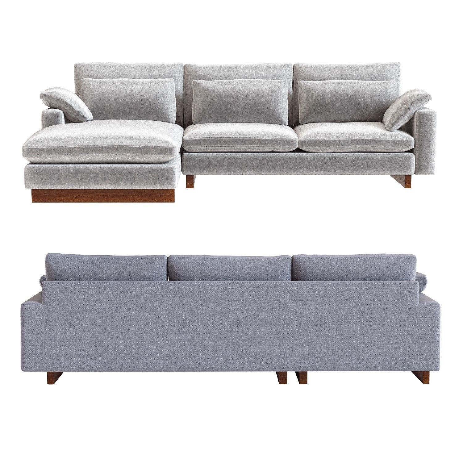 West Elm Harmony Sectional 3D model_8