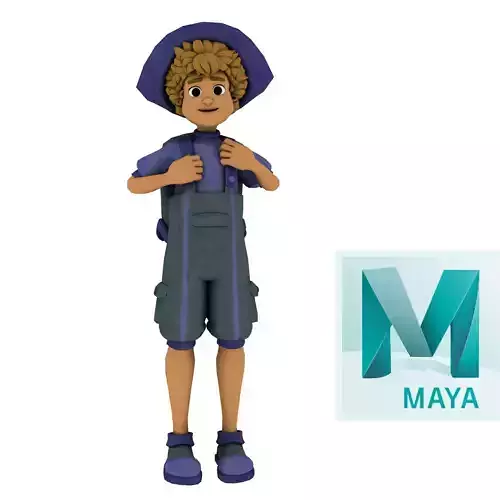 Cartoon Rigged Character 2