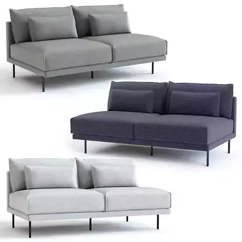 West Elm Halsey Armless Sofa