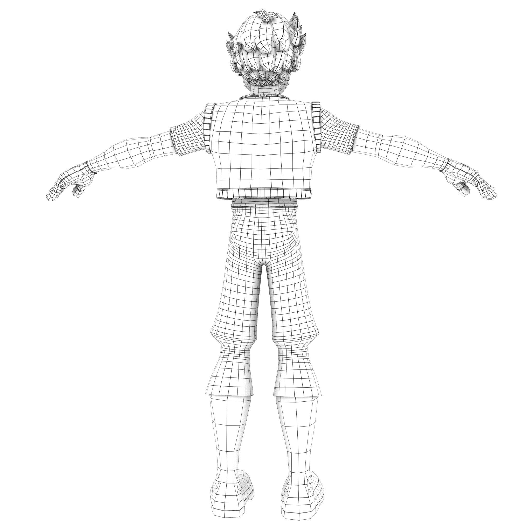 Cartoon Rigged Character 3 3D model_5