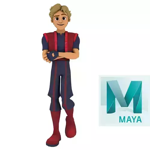 Cartoon Rigged Character 3