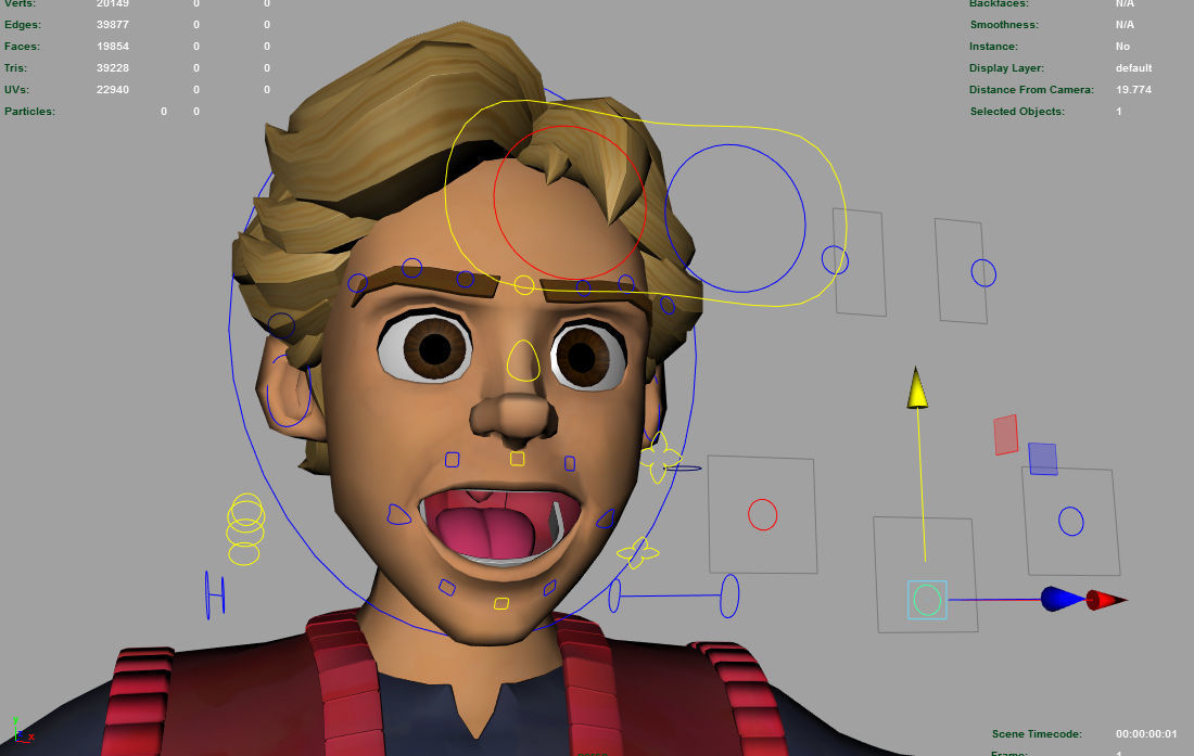 Cartoon Rigged Character 3 3D model_7