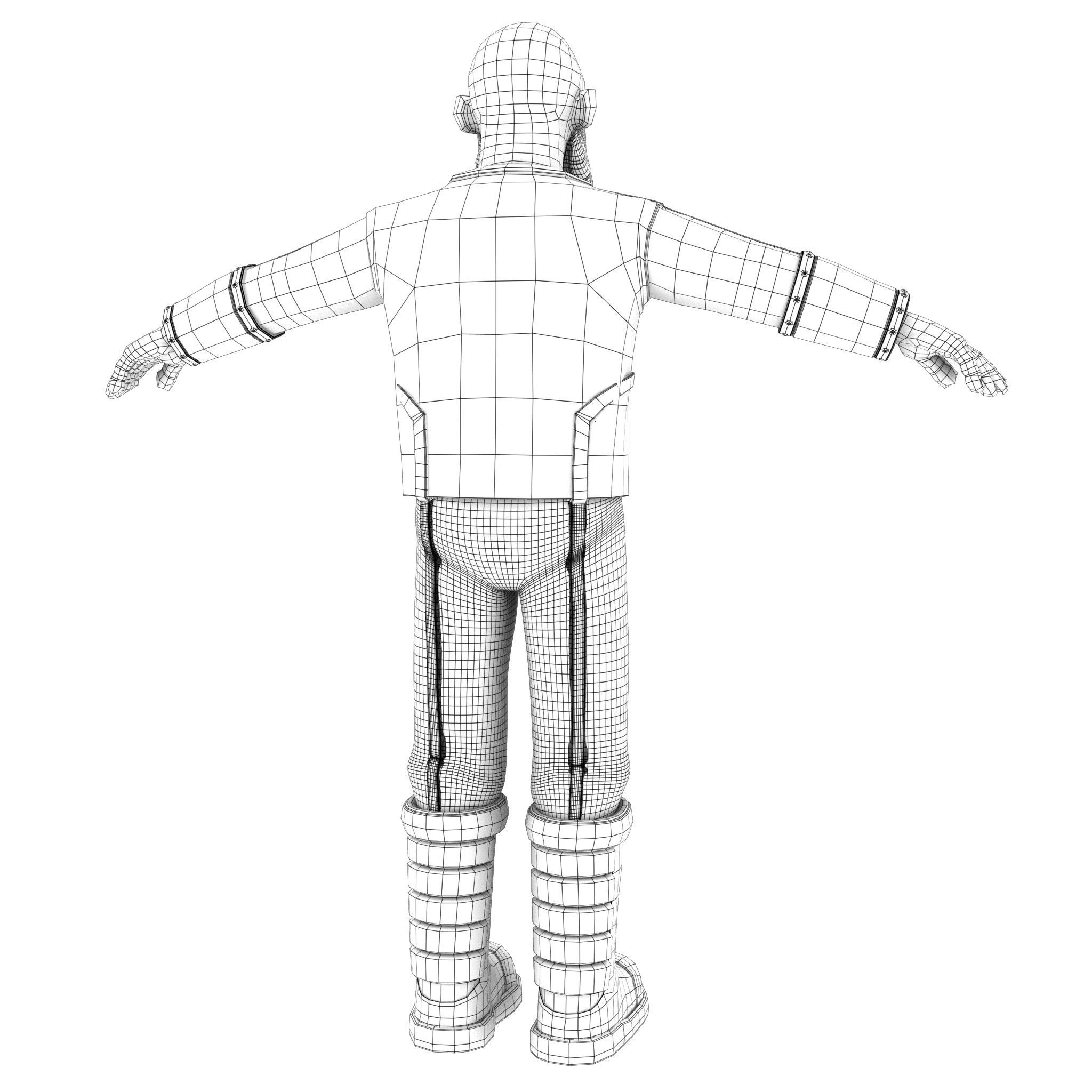 Cartoon Rigged Character 5 3D model_5