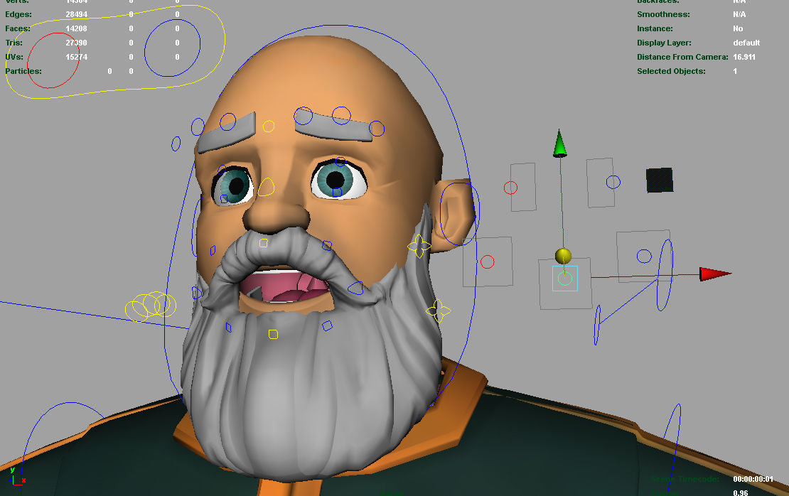 Cartoon Rigged Character 5 3D model_7