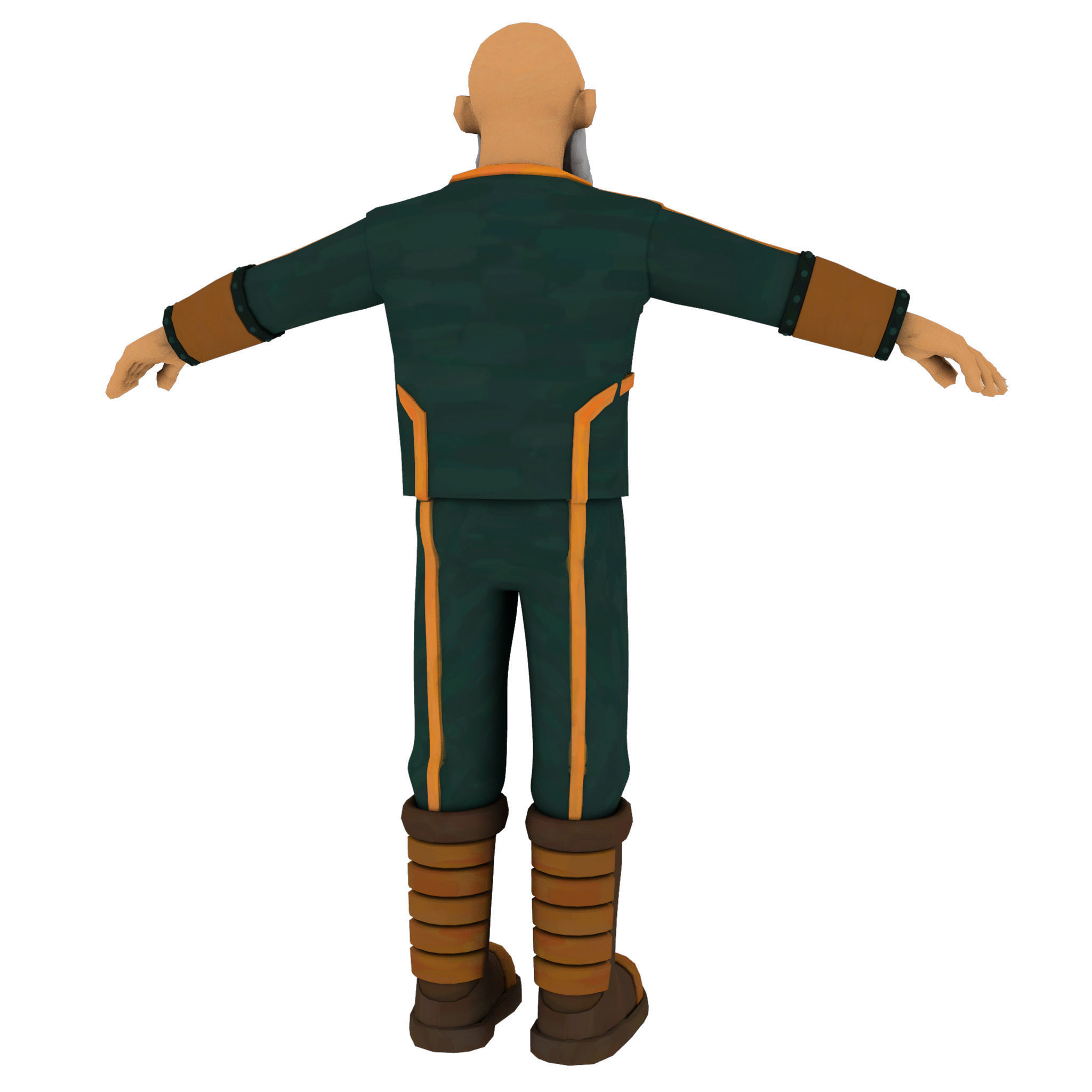 Cartoon Rigged Character 5 3D model_4