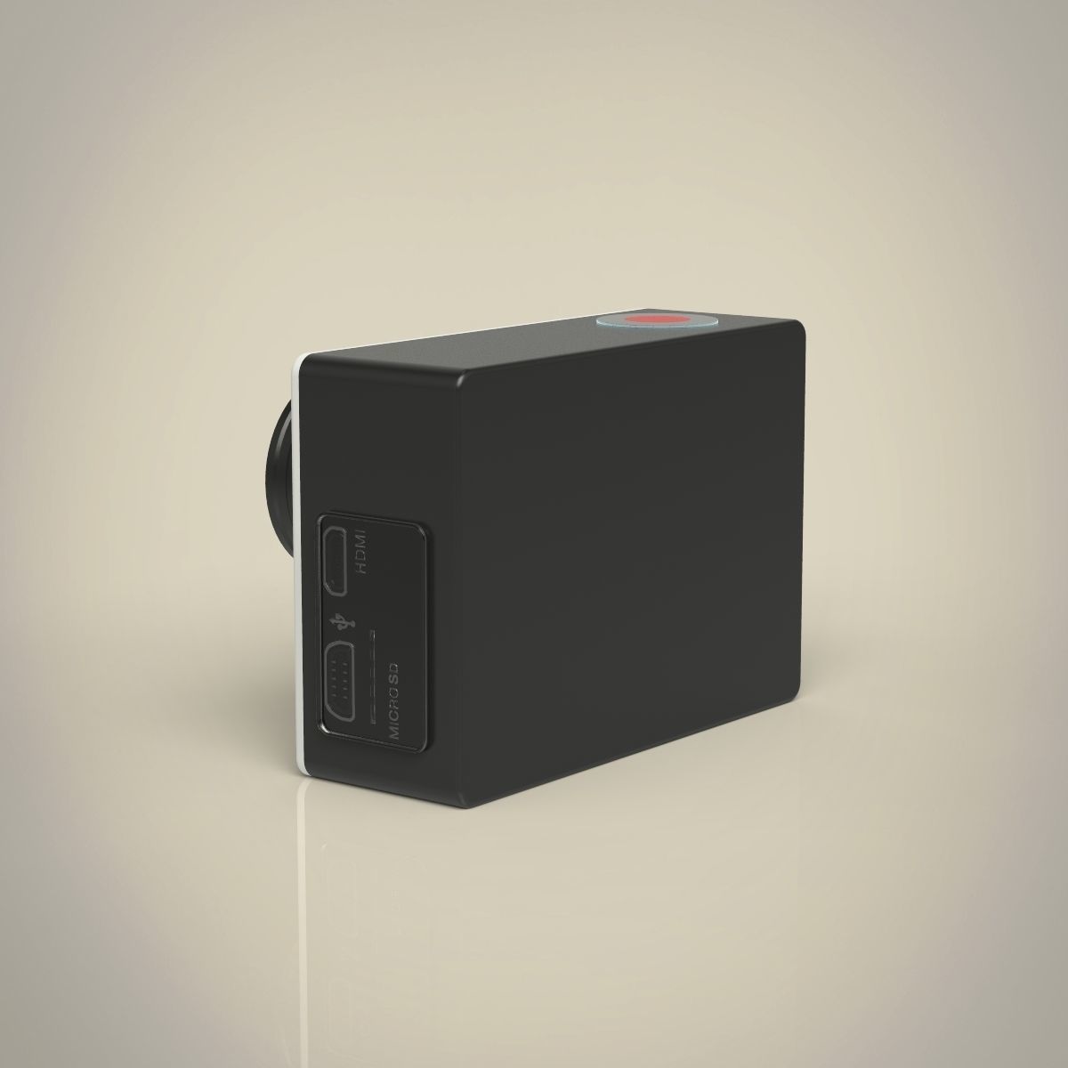 GoPro Hero 4 3D model_5