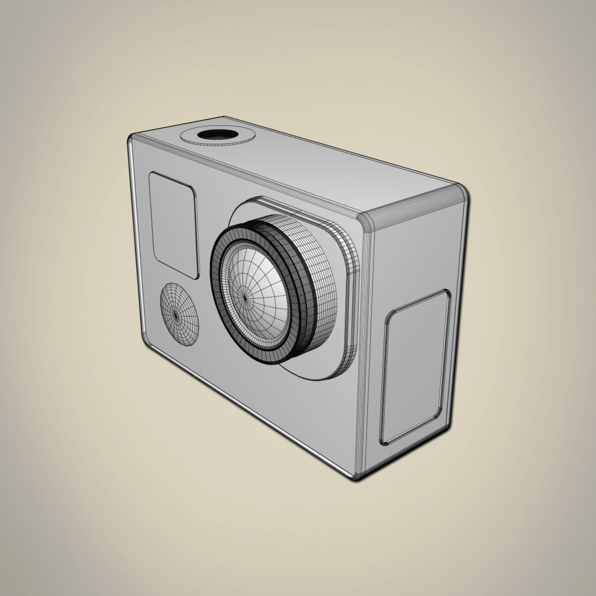 GoPro Hero 4 3D model_7
