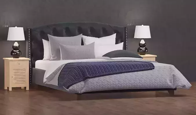 Ashley Tufted Bed
