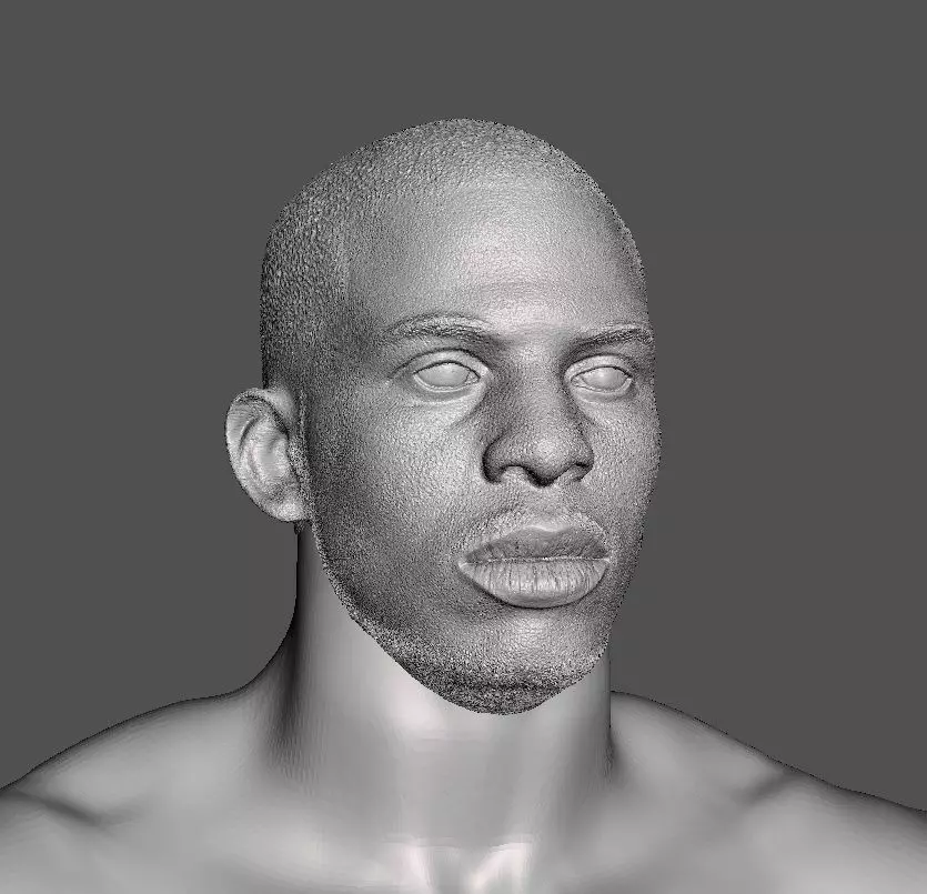 NBA CP3 Head sculpt Basketball 3D print model_0