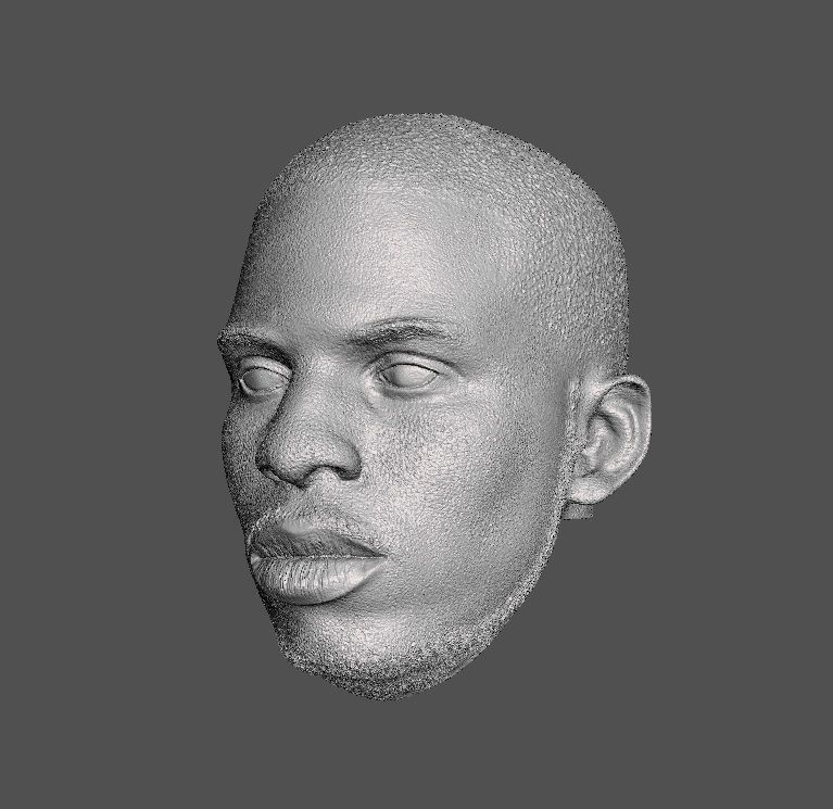 NBA CP3 Head sculpt Basketball 3D print model_4
