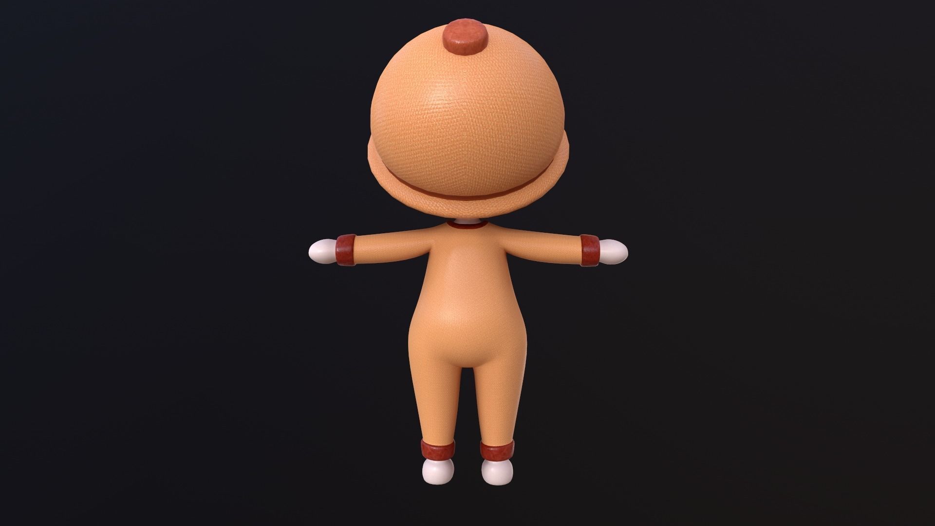 Asset - Cartoons - Toys - Doll - Rig 3D model_2