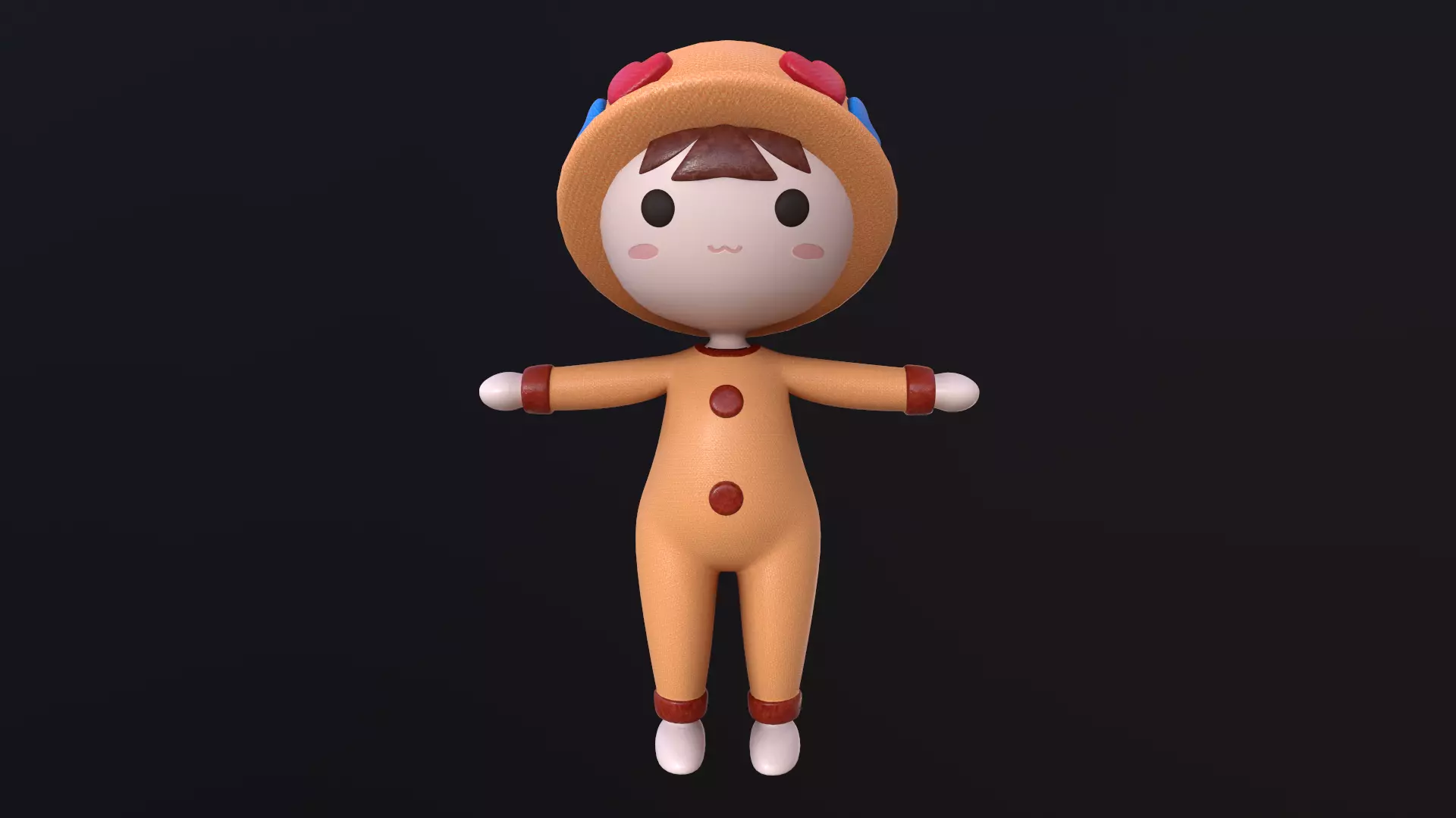 Asset - Cartoons - Toys - Doll - Rig 3D model_0