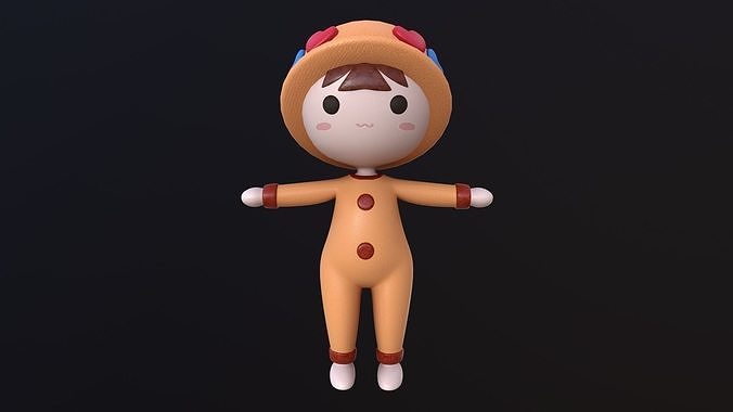 Asset - Cartoons - Toys - Doll - Rig 3D model