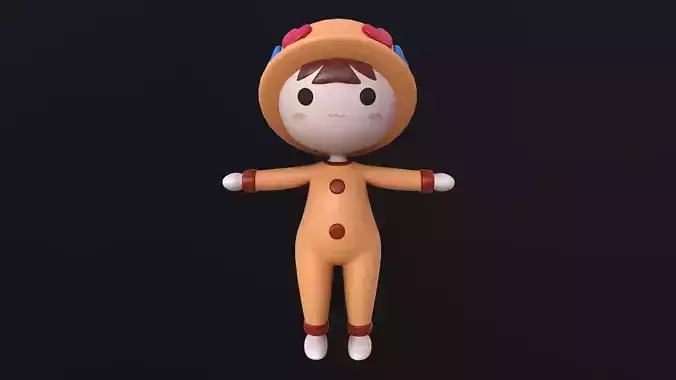 Asset - Cartoons - Toys - Doll - Rig 3D model