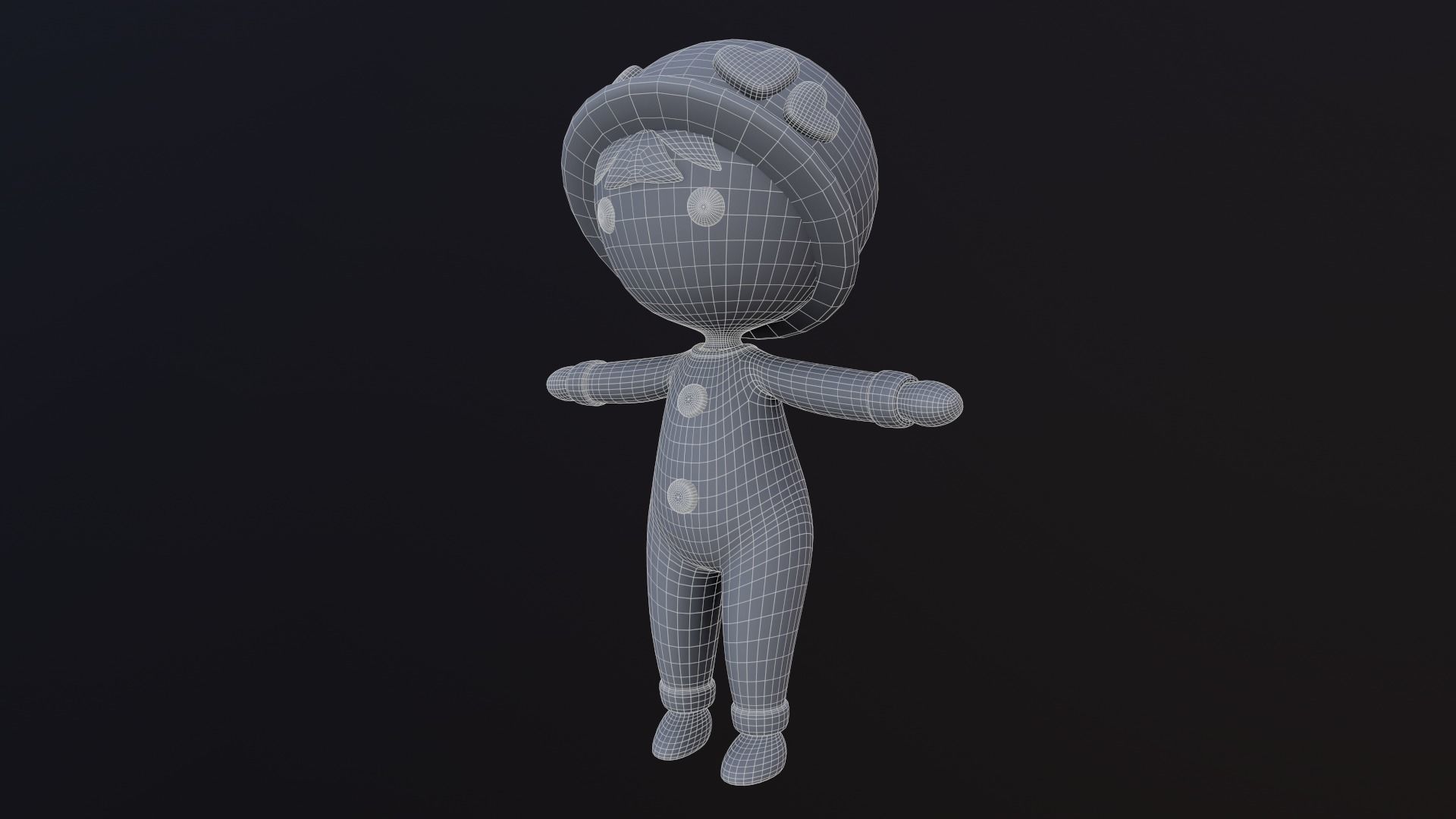 Asset - Cartoons - Toys - Doll - Rig 3D model_10