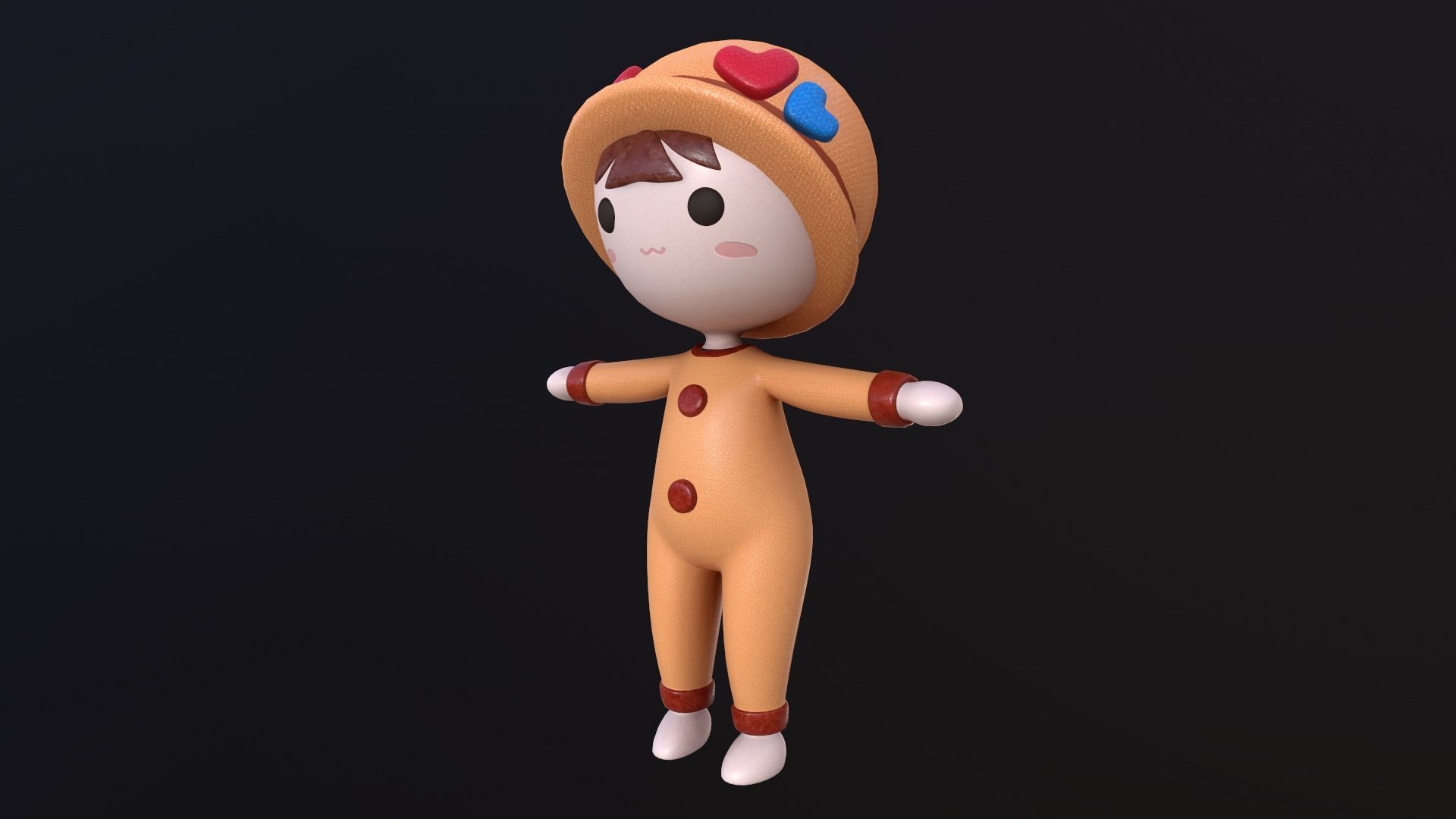 Asset - Cartoons - Toys - Doll - Rig 3D model_5
