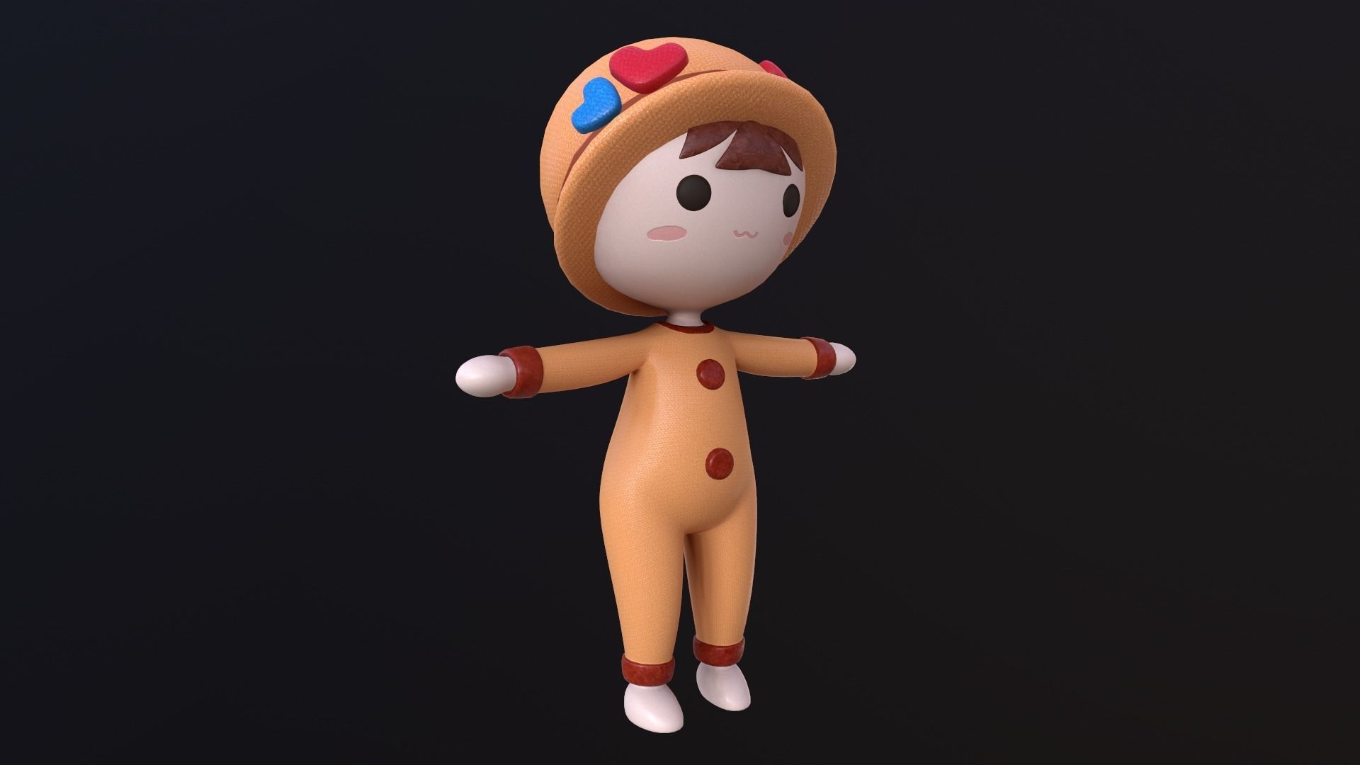 Asset - Cartoons - Toys - Doll - Rig 3D model_4