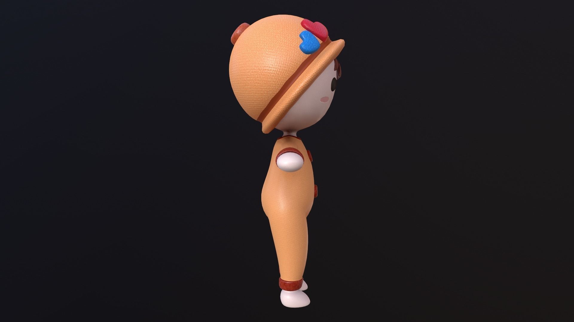 Asset - Cartoons - Toys - Doll - Rig 3D model_3