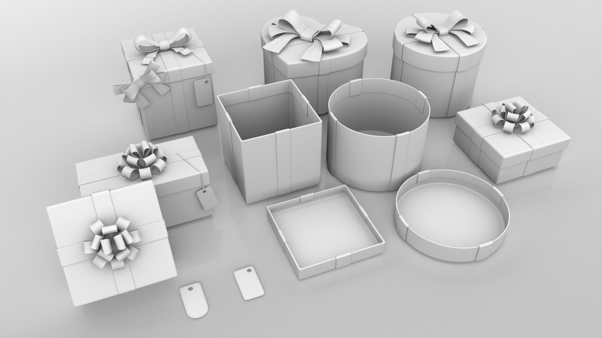 Gift Boxes vs textures 3D model_5