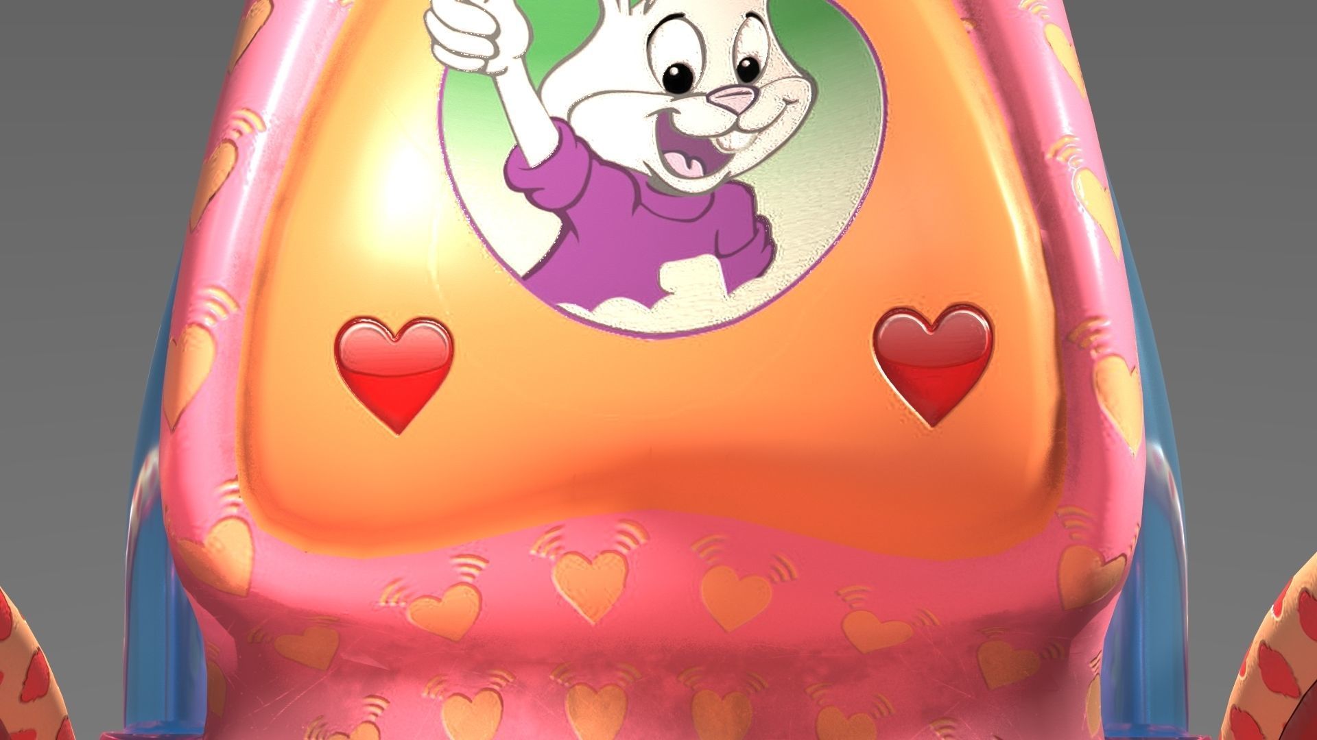 Wheelchair wooden 3D model_55