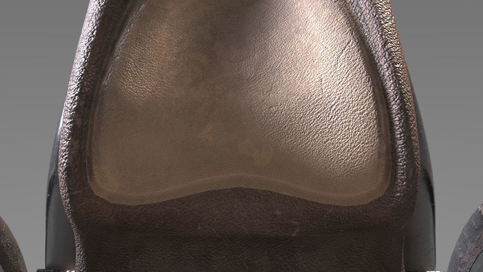 Wheelchair wooden 3D model_12