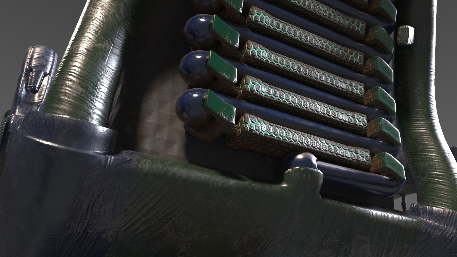 Wheelchair wooden 3D model_46