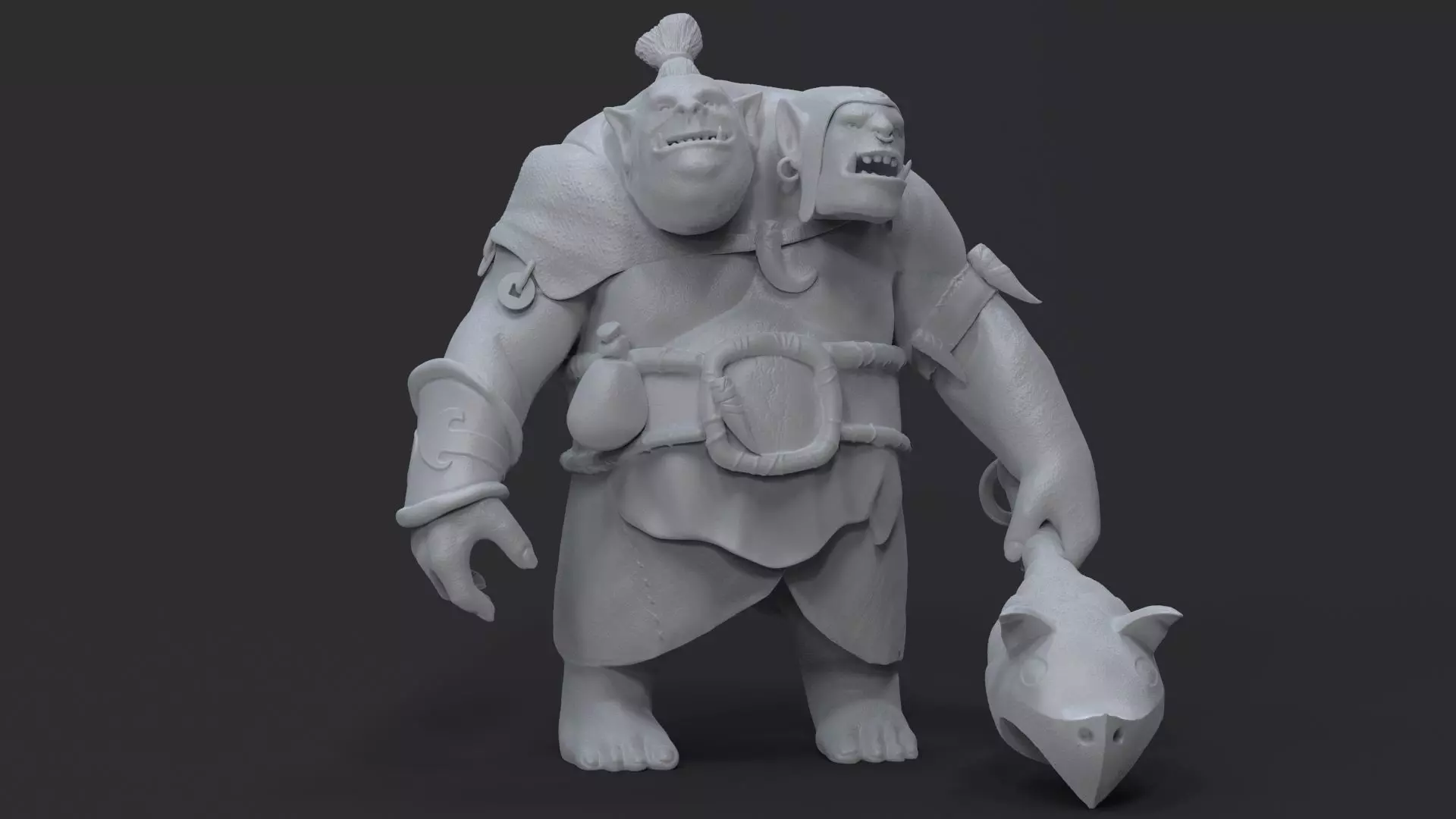 Dota 2 Fanart Ogre Magi Free 3D print model