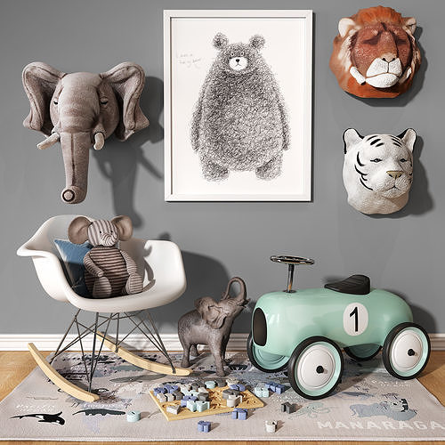 Children set 03 3D model