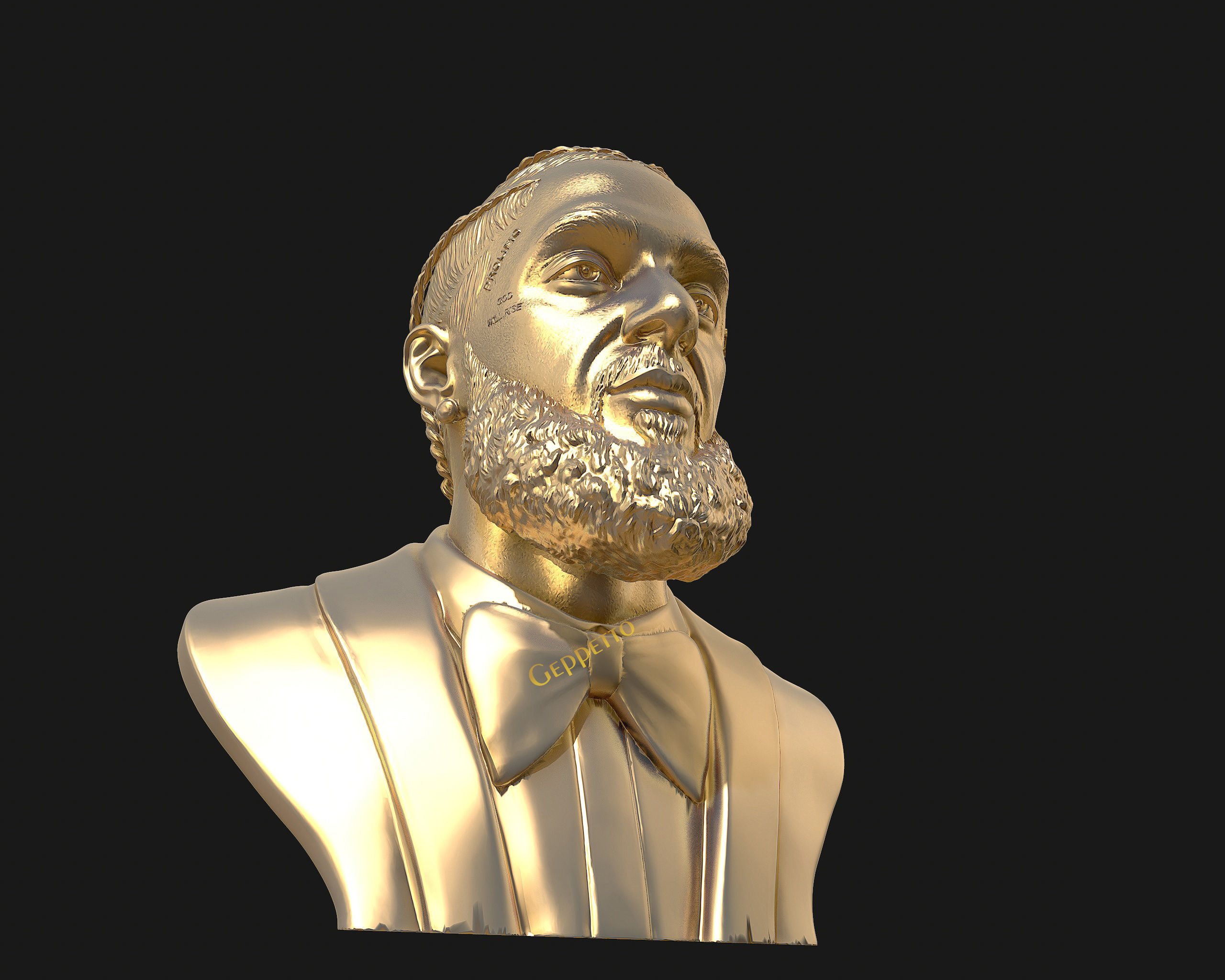 Nipsey Hussle 3D Bust Sculpture  3D print model_27