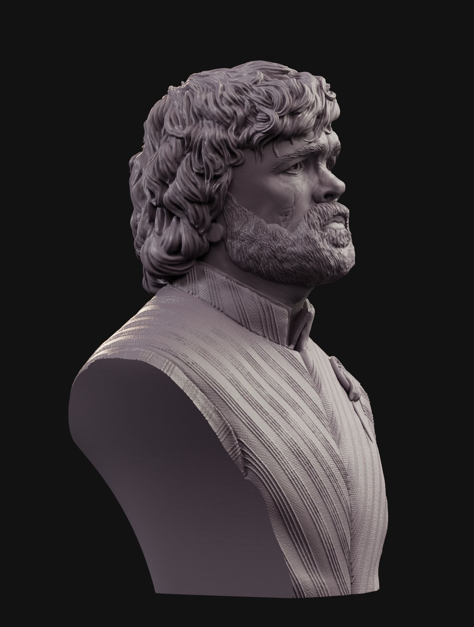 Tyrion Lannister bust 2 3D print model_3