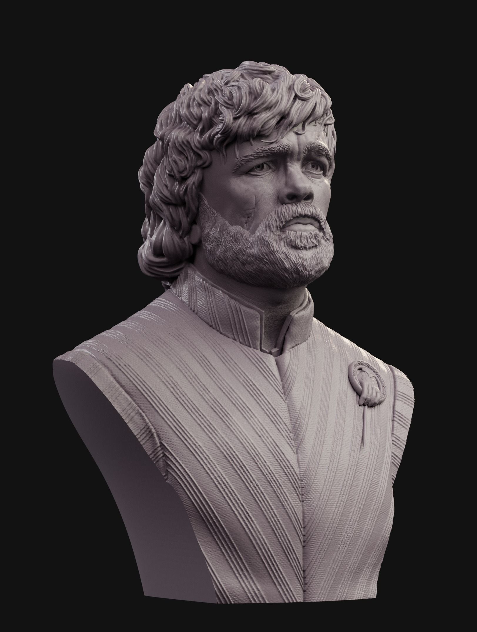 Tyrion Lannister bust 2 3D print model_2