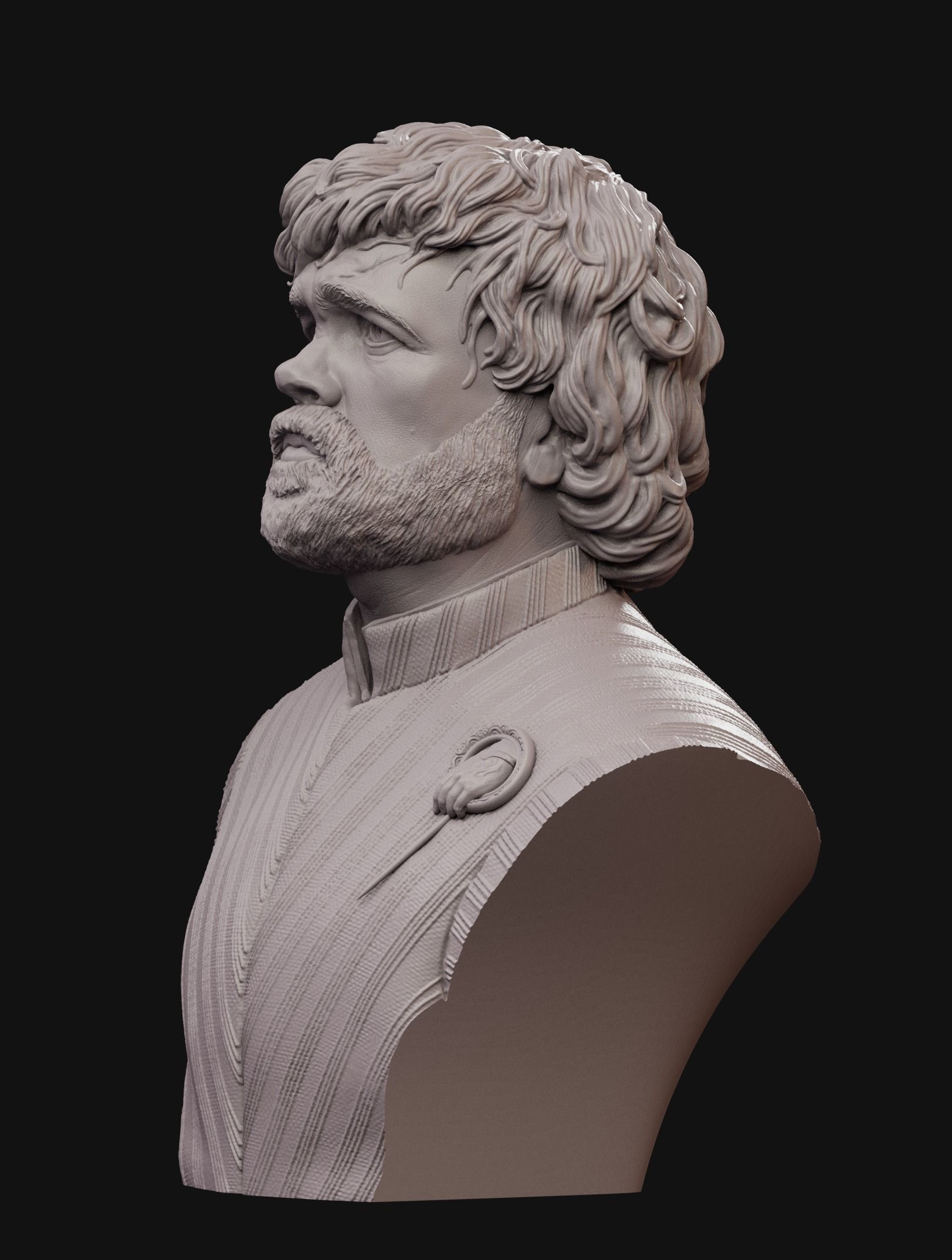 Tyrion Lannister bust 2 3D print model_11