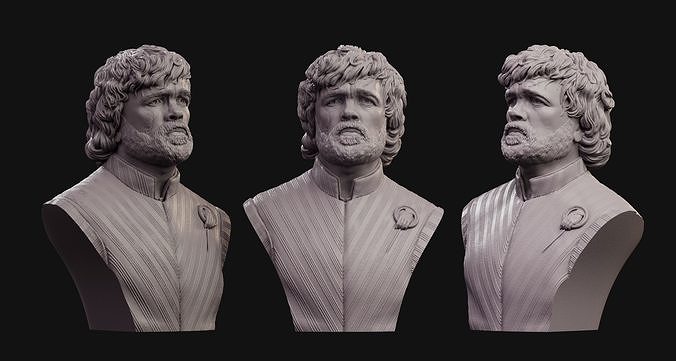 Tyrion Lannister bust 2 3D print model