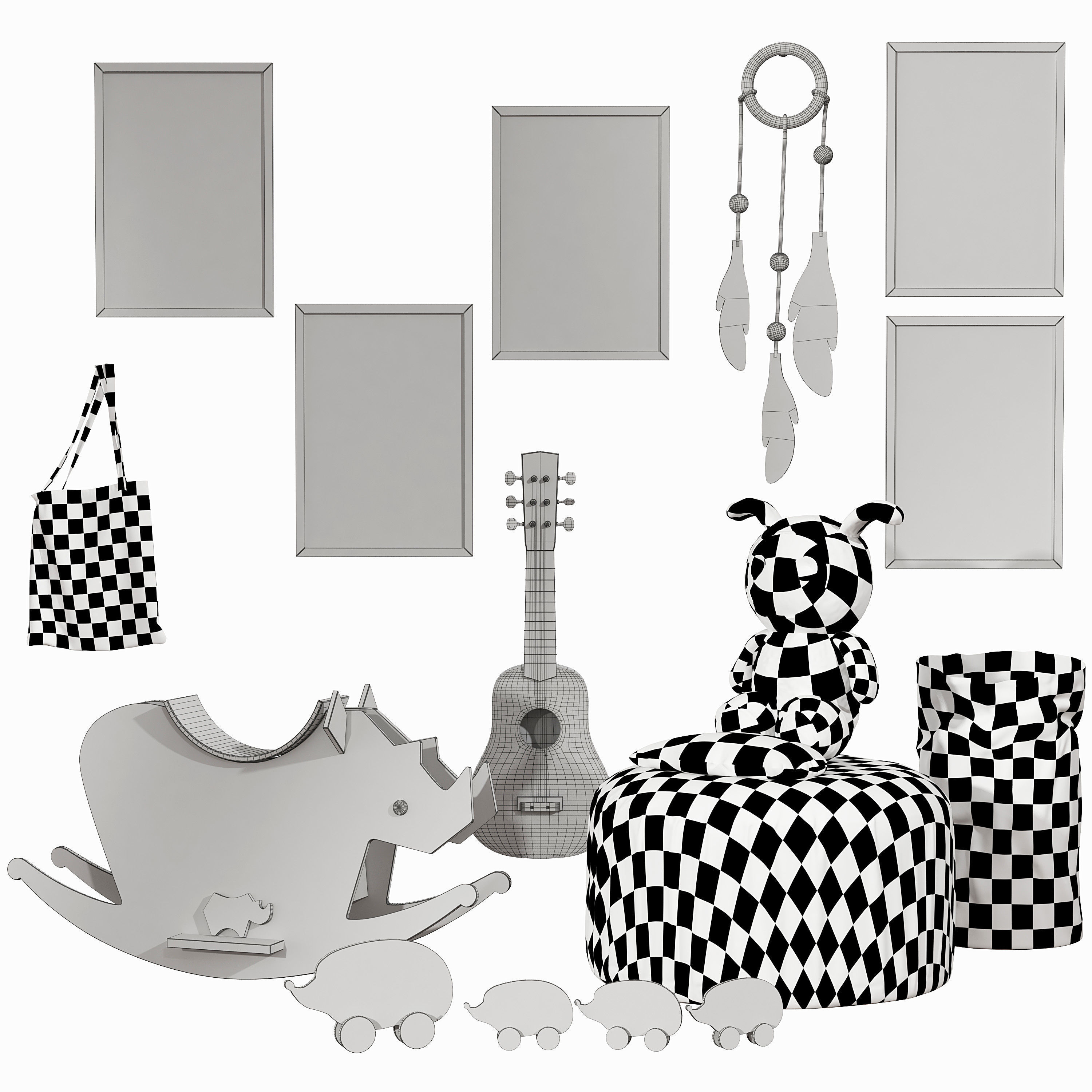 Children set 07 3D model_3