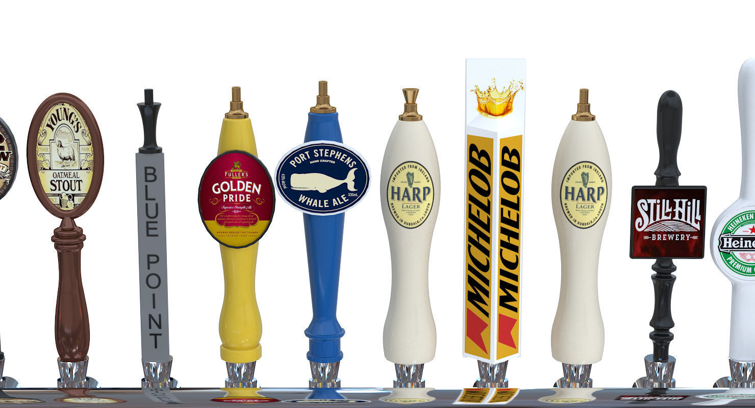 Beer Towers Elbe and Longhorn 3D model_4