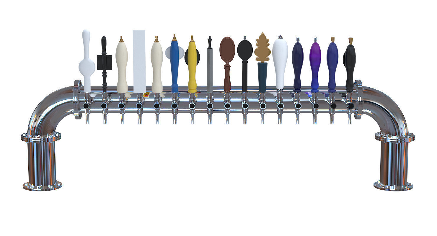 Beer Towers Elbe and Longhorn 3D model_3