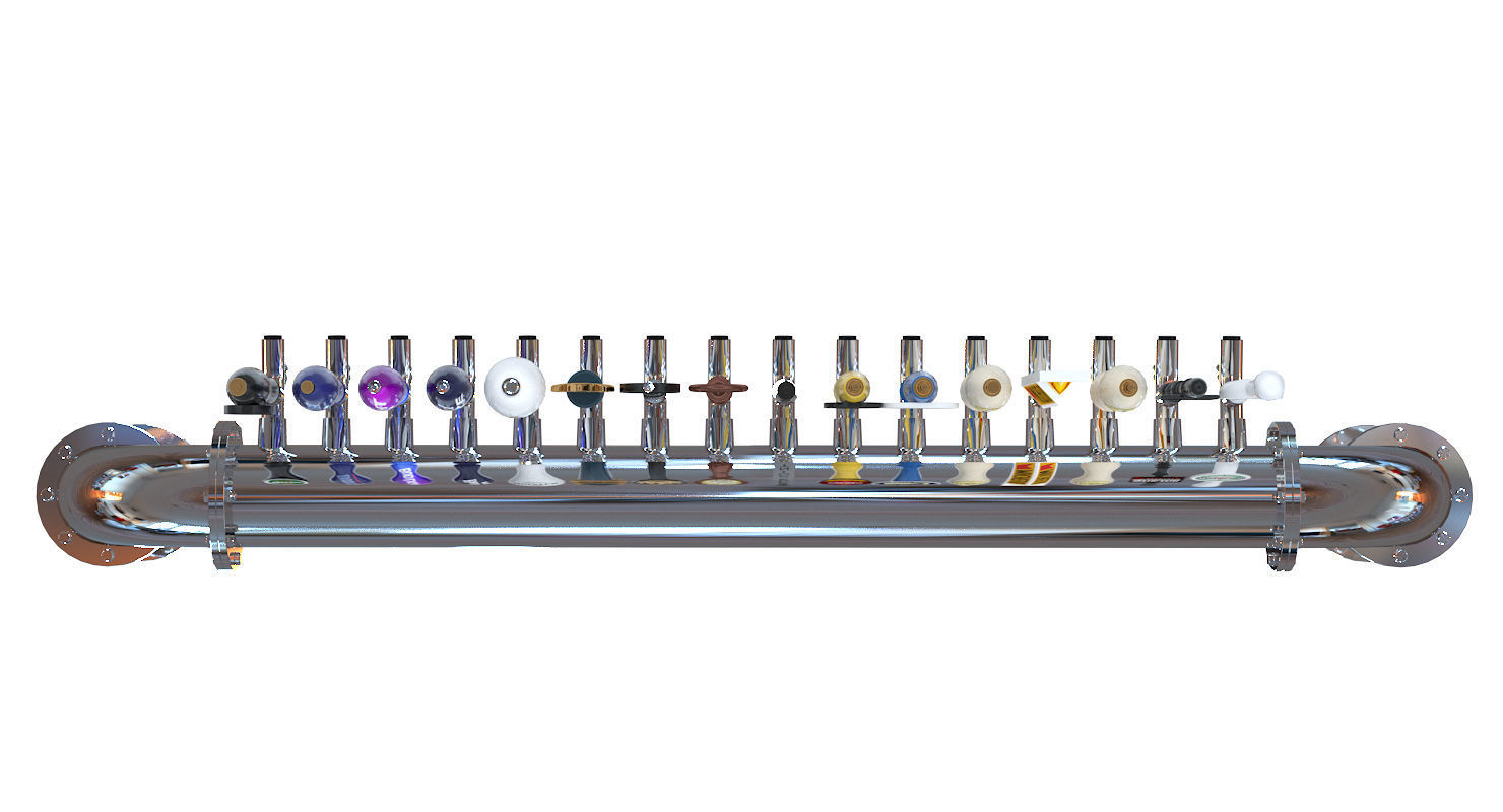 Beer Towers Elbe and Longhorn 3D model_5